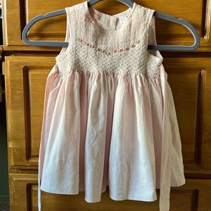 First Impression lined sleeveless pink dress. 18 months (25-27 lbs)